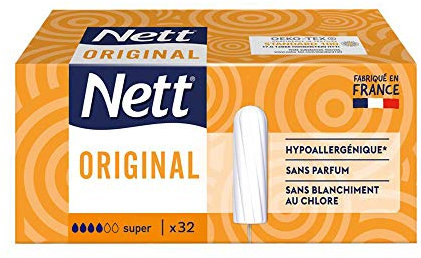 Nett Original - Tampone senza Applicatore, Confezione da 32 Tamponi