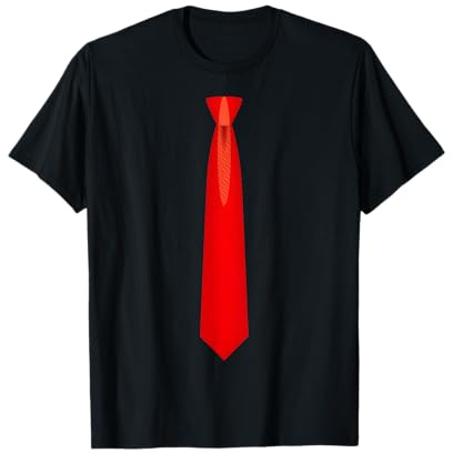 Red Tie, Necktie Funny Dress T-Shirt