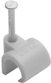 Grapas Para Cable Ø 8 A 12 Mm Gris Bolsa De 50