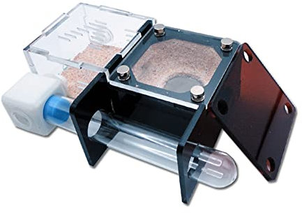 ACSUZ Beton Ameisenfarm Tiefgrund Mini Ameisenhaus Mit Futterbereich Haustier Ameisenhaufen Werkstatt Mit Wasserfresser Ameisennest,A