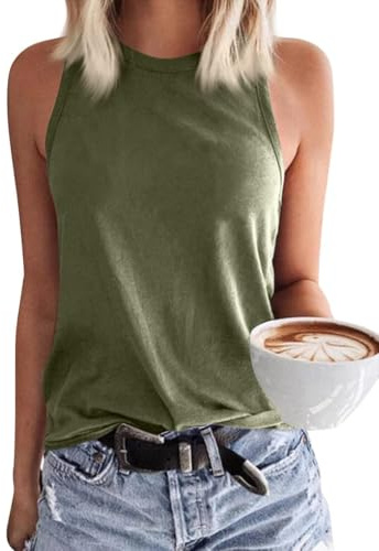 GeGekoko Canotte da Donna Unita in Stile Casual Canotte e Tank Top Summer Canottiera di Base