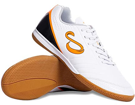 SENDA Ushuaia Academy Futsal-Schuhe, Unisex, Weiss/opulenter Garten, 11 Women/10 Men