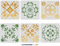 MAYJOYDIY 6pcs Bohemian Tile Wall Stencil Mandala Stencil Reusable Concrete Stencils 30×30cm with Paint Brush for Floors Walls Furniture Patio Indoor Outdoor