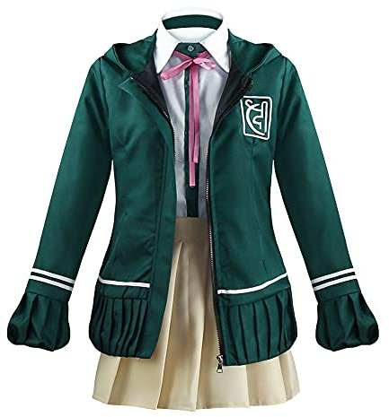 Zhongkaihua ChiaKi Nanami cosplay-kostym gymnasiet Jk uniform sjöman marinblå klänning halloween rollspel komplett set kläder för flickor