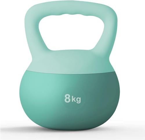 SogesHome Kettlebells Kugelhantel Soft Kettlebell 8 kg Professional Kugelhantel Leise Weiche Kettlebell Fitness Hantel per allenamento a casa e in palestra