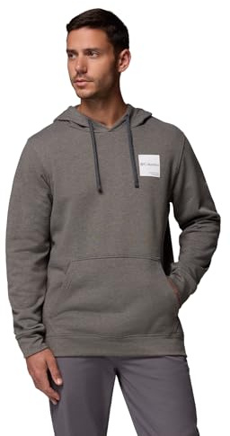 Columbia Columbia Trek Sudadera con Capucha, Polar Gráfico, Estiramiento Listo para Aventuras, Capucha Ajustable, Tejido de Punto Rico en Algodón, Bordes Acanalados, Bolsillo Canguro - Hombre