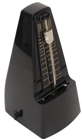 HUSHUI Mekanisk Metronom, 40 Till 208 BPM Tempo Range med 0,2,3,4,6 Val Av Taktslag för Piano Violin Gitarr Bastrummor