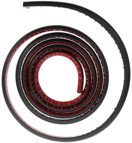 CTIRCHIU Moulure Adhésive Quart de Rond en Pvc Noir, Flexible et Délicate pour Coins et Sols, Bande de Calfeutrage Polyvalente pour Environnements Domestiques