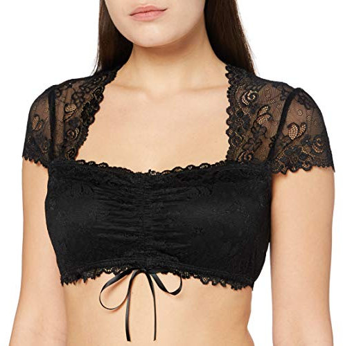 Stockerpoint Damen Jasmin Dirndlbluse, schwarz, 38