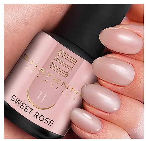 SHAYENNE UV Gel Nagellack Rosa 15ml – 11 Sweet Rose – Hochdeckend, Glänzend – Made in Germany – Langanhaltend, Kratzfest & Splitterfest – Für UV/LED Lampe – Studio Qualität