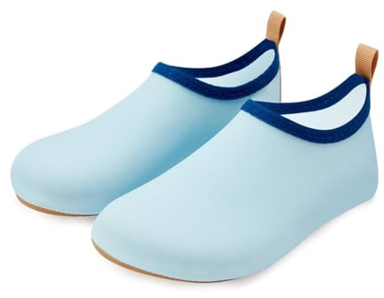 Monnëka Chaussures Aquatiques pour Enfant | Chaussures de Plage Légères à Semelle Antidérapante en EVA, Faciles à Enfiler | Idéales pour Activités Nautiques | Elephant 28-29