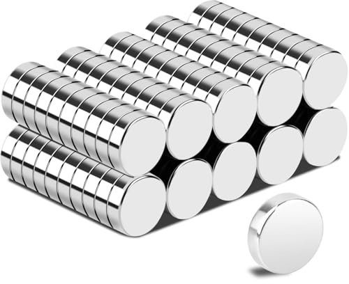 Aenienoe 100Pezzi Calamite Piccole 7x2mm Rotonde Magneti Neodimio Mini Calamite Frigorifero Lavagna Magnetica Scientifico Magnete