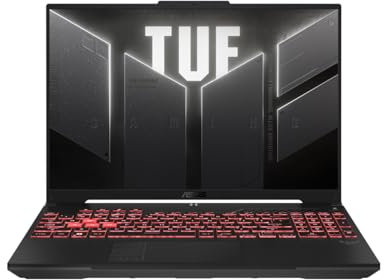 ASUS TUF Gaming A16 FA607NU Laptop | 16 WUXGA 16:10 IPS Display | AMD Ryzen 5 7535HS | 16GB RAM | 512GB SSD | NVIDIA RTX 4050 | Win11 Home | QWERTZ | Mecha Gray | 3Monate GamePass