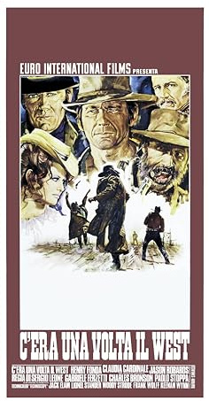 Generico Poster C’era una volta il West – Locandina Cinematografica Vintage 33x70 cm o 70x100 | Sergio Leone | Stampa Artistica su Carta Patinata | Arredo Parete o Regalo – SACWEBPHOTO (33x70)