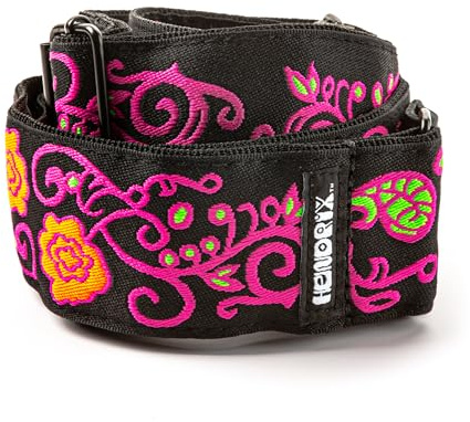 Jim Dunlop Jimi Hendrix™ Blacklight Monterey Pink Strap