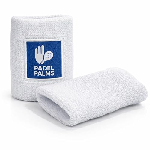 Padel Palms Wrist Sweatbands – Premium Sweat-Absorbing Sports Wristbands for Padel, Tennis & Gym | Comfortable, Breathable, One Size | Unisex |Pair