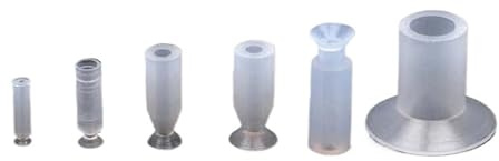 10PCS Pneumatic Vacuum Suction Cup Slender Silicone Sucker F1-3A 4A 6A F-8 Small Suction Nozzle for Injection Molding Machine(ZPL18DN 10PCS)