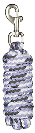 HORZE Adepto Soft Durable Polyester 7' Lead Rope with Snap Hook | Horses and Livestock - Languid Lavender Purple - One Size