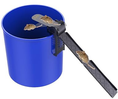 PièGe à Souris, PièGes à Rats pour La Promenade dans La Maison PièGes à Rats à RéInitialisation Automatique de la Planche Seau de PièGe à Souris à L'ExtéRieur, Rampe à Seau à PièGe à Rats Incluse (Si