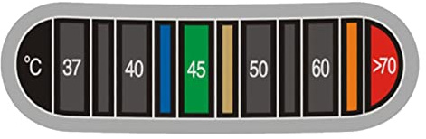 TAOLE 2 Milk Jug Thermometer Sticker, Color Changing Temperature Sticker For Coffee Strip Up To 70? Stick Thermometer Strip Adhesive Color Band For Kitchen Water Temperature Tester