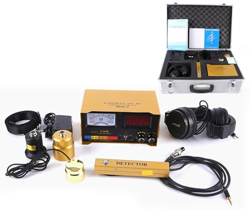 ExoticaBlend Sensor de geófono de Fugas de Agua, Detector de Fugas de Agua de tubería subterránea para Uso doméstico y Exterior, Sensor de Fugas de tubería Oculta con Auriculares
