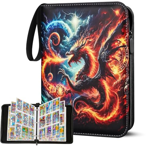 Peiranup Sammelalbum für Ninjago 900 Karten - 50 Seiten 9 Taschen Album