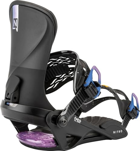 NITRO Fate Women's Snowboard Bindings, Ultra Black, S/M