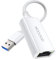MOGOOD Adaptateur USB 3.0 vers Ethernet 1000 Mbps, Connecteur Gigabit Ethernet Type A, Adaptateur LAN USB vers RJ45, Convertisseur Internet RJ45 pour PC, Ordinateur Portable, MacBook