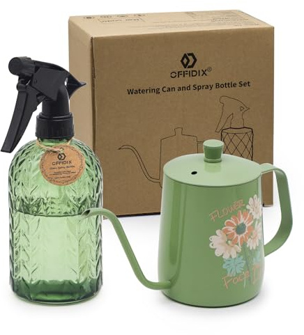 OFFIDIX Sprühflasche, 2er-Pack Pflanzensprühflasche für Innen- und Außenbereinigung, Gartensprühflasche für Blumen- und Heimreinigung (grün)