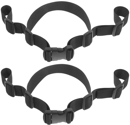 CATIEBYE Correas Ajustables Negro para Silla Alta y Cochecito de Ñiño 2 Piezas de Poliéster Seguras y Resistentes para Niños Pequeños