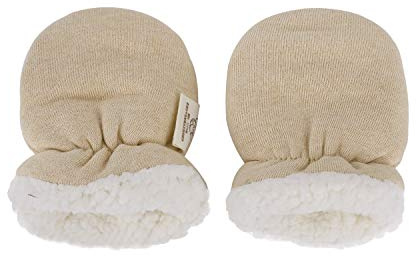 Faxianther Newborn Baby No Scratch Mittens Unisex Infant Hand Cover Winter Thermal Thick Fleece Lining Gloves Hands Warmer Toddlers Baby Girls Boys Cozy Warm Cotton Mitts