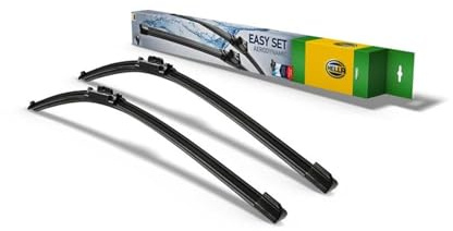 HELLA 9XW 358 164-031 Easy Set OE Limpiaparabrisas - SetOE5545 - Escobilla con hoja plana - para vehic. dirección izquierda - 550/450mm - 22/18 - delante - Cant.: 2