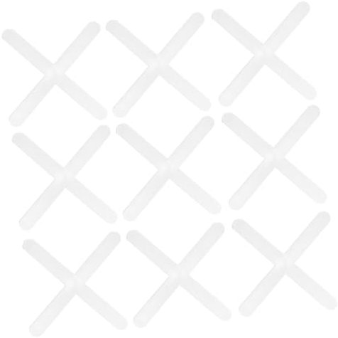 Homoyoyo 1000pcs Cross Shaped Tile Leveling Spacers Thick Ceramic Positioning Tools for Easy Installation and Accurate Alignment Reusable Floor Tile Spacers for Professional and Use