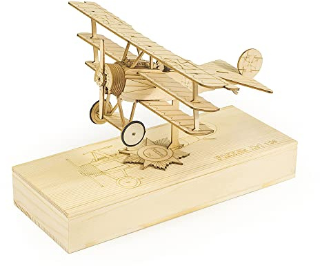 Fokker-Dr1 Kit d'avion 3D en bois à monter soi-même, modèle d'avion balsa découpé au laser pour adultes, kit de modèle d'avion en bois de la 1ère Guerre mondiale pour homme, festival, cadeau