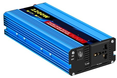 Inversor de Onda sinusoidal Pura 1000-3000W 50HZ Convertidor de Potencia CC 12V/24V a CA 220(2200W,24V)