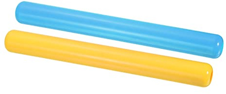 PATIKIL Junior Relay Track Batons Set, Plastic Tube Race Field Running Stick for Outdoor Athletics Sport Game Tool (Blue, Yellow)