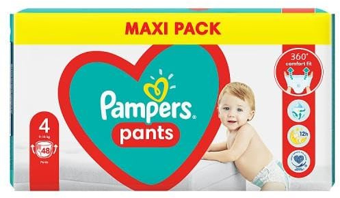 Pampers Windel Pants 4, 9kg-15kg, 48Stk.