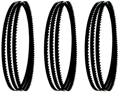 3 Stück 1712 x 6 x 0,36 mm Bandsägeblätter 4 TPI for Metabo BAS 260 for Swift, for BAS 261 for Holz-Kunststoff-Kurvenschnitte