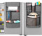 Rexmica Dust Cover for Mini Fridge with Pockets, Refridgerator Storage Organiser for Dorm, Office, Home, Mini Fridge Caddy Fits Most Dorm Refridgerators, Mini Fridge Accessories for College Room, Gray