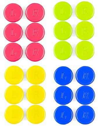 DBOO Contact Lens Case - 12 Pack Colorful Contact Lens Travel Case Box Holder Container Soak Storage Kit