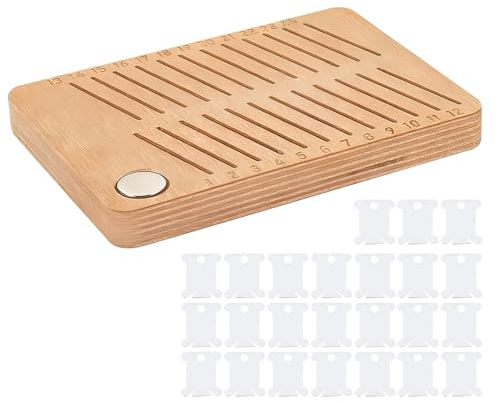 Organizer per filo da ricamo, 24 scomparti, design magnetico, per lavori manuali, bobine di filati