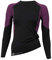 STARK SOUL Damen Seamless Ski Funktionswäsche, Outdoor Unterwäsche (S/M Hemd schwarz/pink)