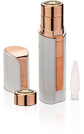 Roxy Pocket Shaver | Damen-Rasierer | Gesichts-Haarentferner | spritzwasserfest | schmerzlose Entfernung – Oberlippe, Kinn, Wangen | vergoldeter Rasierkopf