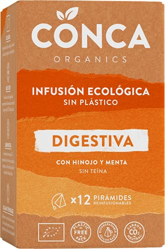 De la Conca - Infusión Digestiva plastic-free - Pack 12 pirámides