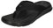 Skechers USA Men's Herren Sargo Point Vista Flipflop, Black Knitted Mesh, 47 EU