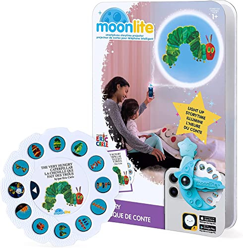 Moonlite Storybook Reels For Flashlight Projector, Kids Toddler | The Very Hungry Caterpillar | Single Reel Pack Story For 12 Months and Up