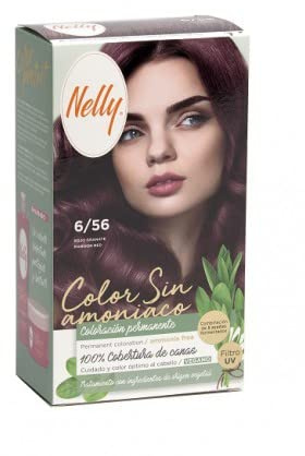 Set tinte Nelly Sin amoniaco 6/56 Rojo granate