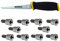 Proteco-Werkzeug® Set 10 Stück PH 2 Bits Bit Trockenbaubit Rigips Gipskarton Bits mit Anschlaghülse Tiefenanschlag gegen Durchschrauben und Trockenbausäge