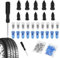 Gvolatee 30Pcs Reifenreparaturset Auto, Felgen Reparaturset, Vakuum Reifen Reparatur Nagel, Tubeless Reifenflickzeug, Reifenreparatur Gumminägel mit Schraubendreher, Schlauchlose Reifenreparaturnägel