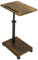 Simcat Adjustable C Shaped Side Table with Wheels, 360° Swivel Tray with Slot for Living Room Sofa Balcony Camping